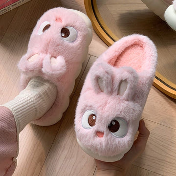 Winter cotton slippers for women, indoor, home use, slip-resistant, warm, couples’ design, with a headband for men, winter version with fleece lining for warmth