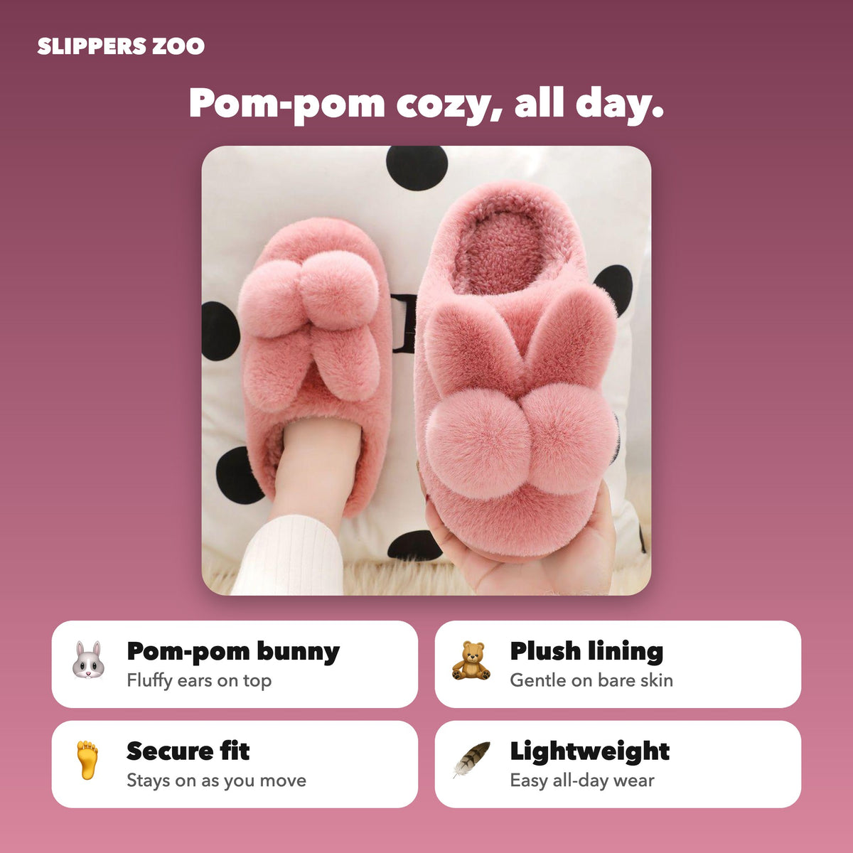 Fluffy Baby Slippers feature highlights