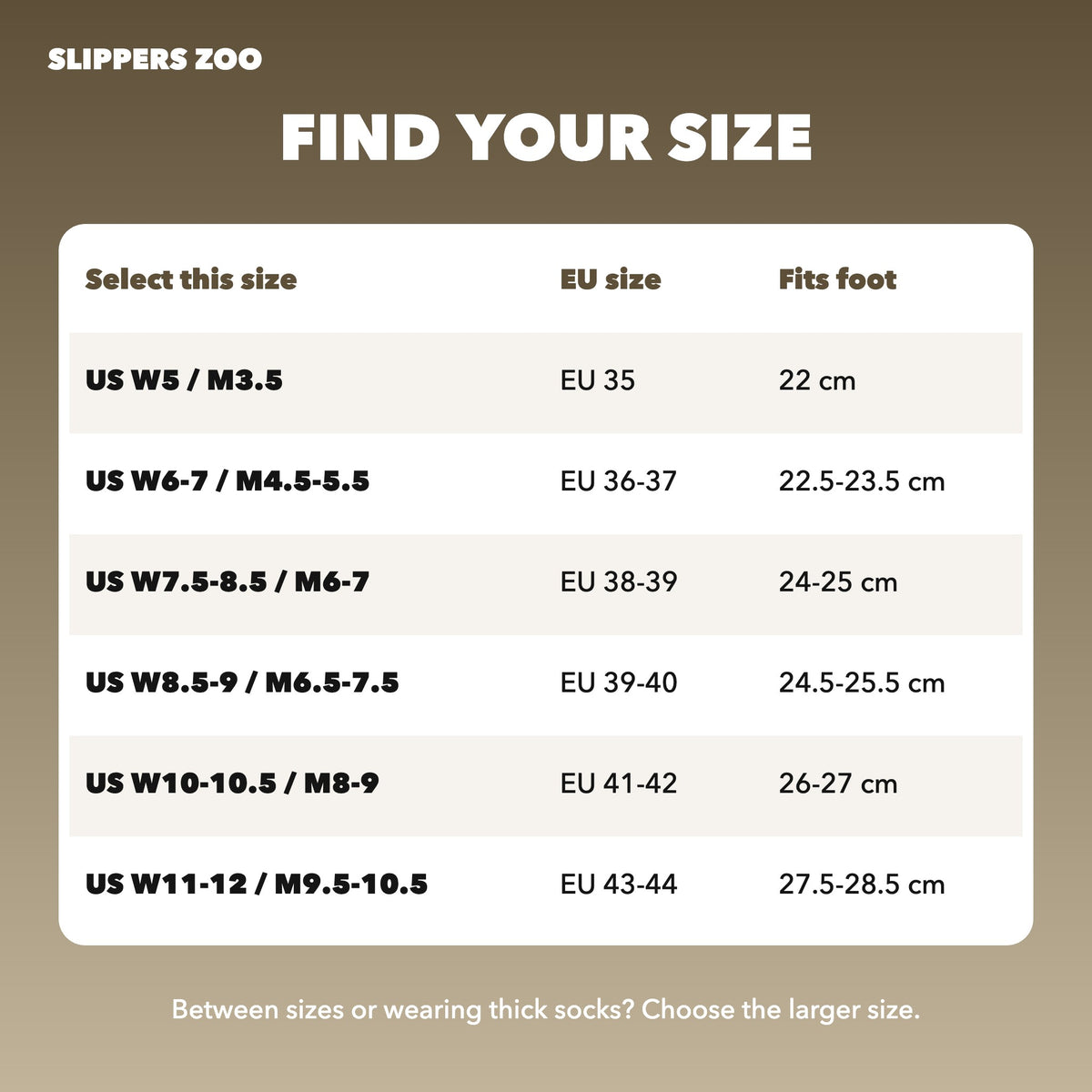 Puppy Beats Cloud Clogs US size chart
