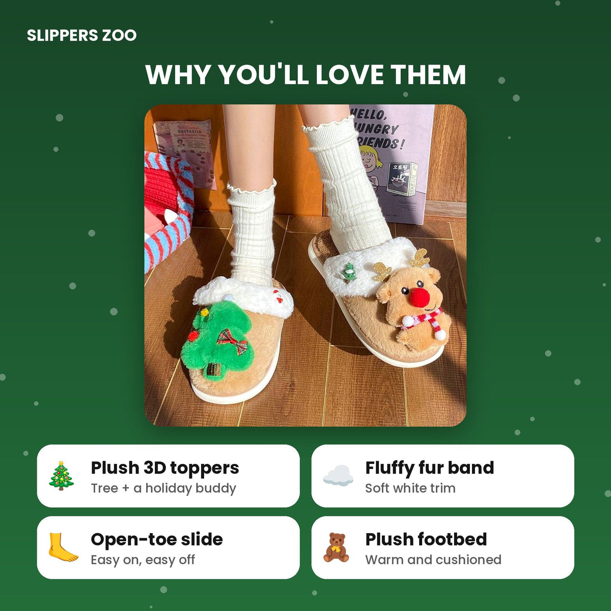 Jolly Friends Christmas Slides features