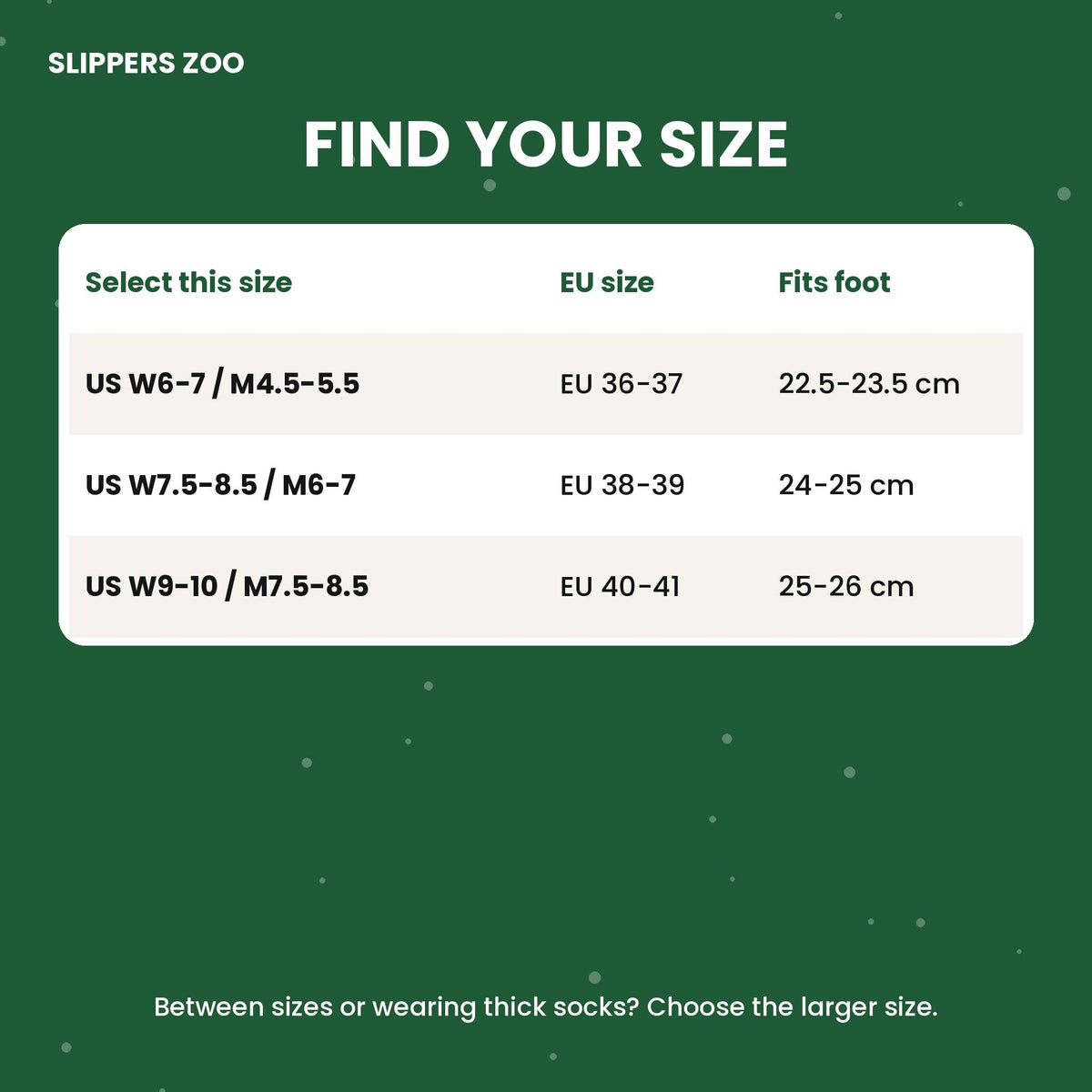 Jolly Friends Christmas Slides size chart