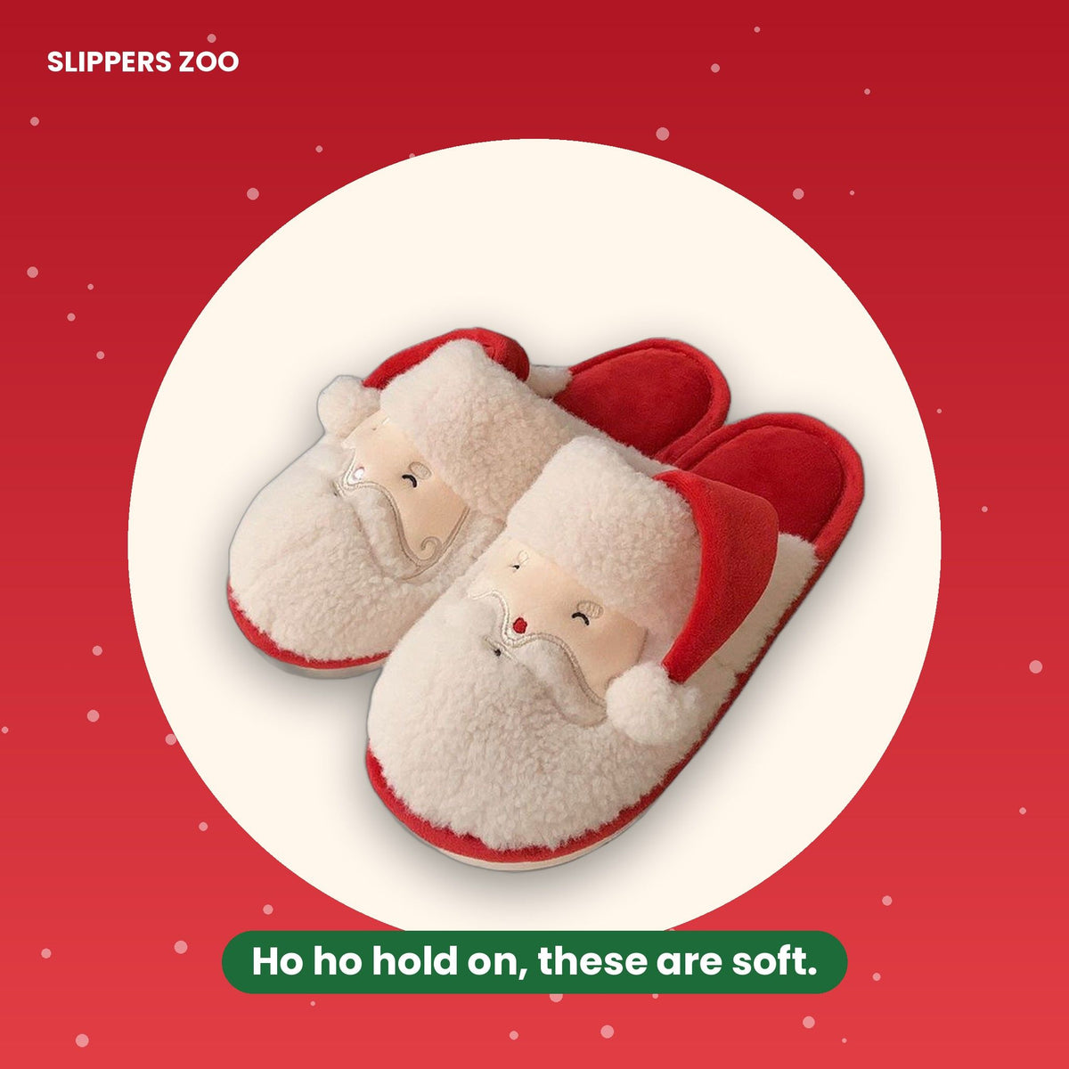Jolly Santa Fluffy Slippers